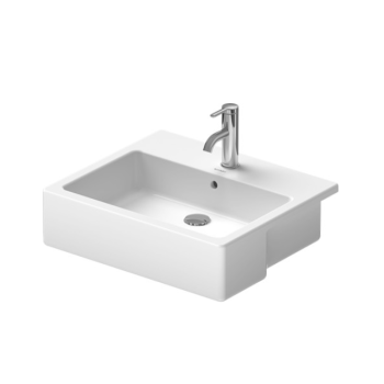 - DURAVIT Vero Umywalka półblatowa 55x47 cm biały połysk 0314550000 - 0314550000 - Łazienki Szydłowski