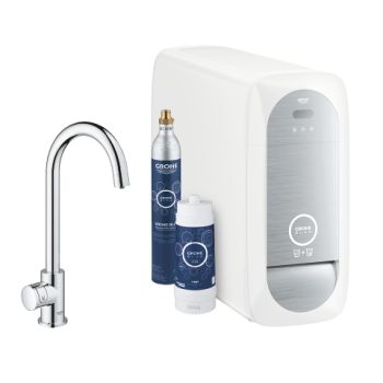 - GROHE-Blue Home Zawór sztorcowy z funkcją filtra chrom 31498001 - 31498001 - Łazienki Szydłowski