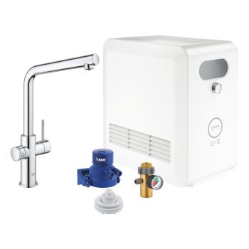 - GROHE-Blue Professional Zestaw startowy z wylewką w kształcie L chrom 31347003 - 31347003 - Łazienki Szydłowski