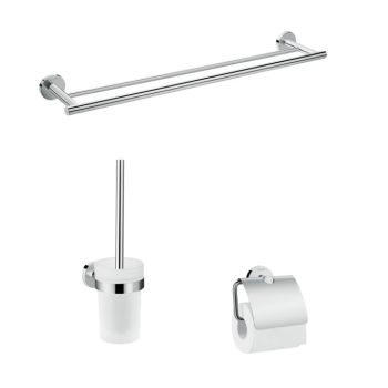  - HANSGROHE Logis Universal Zestaw akcesoria łazienkowe 3 w 1 chrom 41727000 - 41727000 - Łazienki Szydłowski