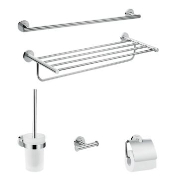  - HANSGROHE Logis Universal Zestaw akcesoria łazienkowe 5 w 1 chrom 41728000 - 41728000 - Łazienki Szydłowski