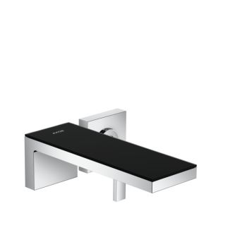 - Axor MyEdition bateria umywalkowa wylewka 22,1 cm chrom / szkło czarne 47060600 - 47060600 - Łazienki Szydłowski