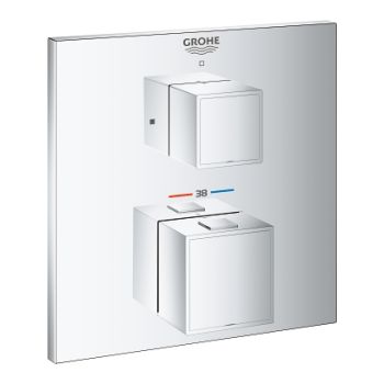  - GROHE-Grohtherm Cube Bateria termostatyczna do obsługi jednego wyjścia wody chrom 24153000 - 24153000 - Łazienki Szydłowski
