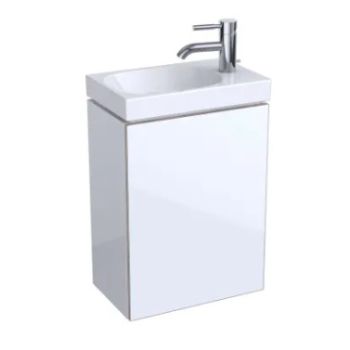 - GEBERIT Acanto Szafka pod umywalkę 39,5 x 53,5 cm, korpus lakierowany połysk, biały 503001012 - 503.001.01.2 - Łazienki Szydłowski