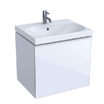 - GEBERIT Acanto Szafka pod umywalkę 59,5 x 53,5 cm, korpus lakierowany połysk, biały 503003012 - 503.003.01.2 - Łazienki Szydłowski