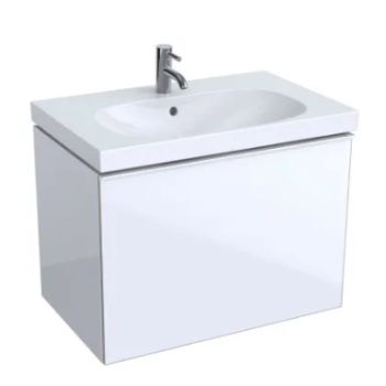 - GEBERIT Acanto Szafka pod umywalkę 74 x 53,5 cm, korpus lakierowany połysk, biały 503004012 - 503.004.01.2 - Łazienki Szydłowski