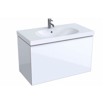 - GEBERIT Acanto Szafka pod umywalkę 89 x 53,5 cm, korpus lakierowany biały połysk 503005012 - 503.005.01.2 - Łazienki Szydłowski