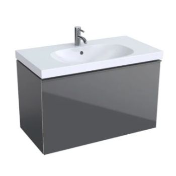 - GEBERIT Acanto Szafka pod umywalkę 89 x 53,5 cm, korpus lakierowany matowy, lava 503005JK2 - 503.005.JK.2 - Łazienki Szydłowski