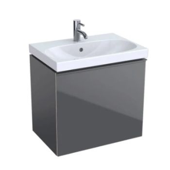 - GEBERIT Acanto Szafka pod umywalkę 59,5 x 53,5 cm korpus lakierowany matowy, lava 503008JK2 - 503.008.JK.2 - Łazienki Szydłowski