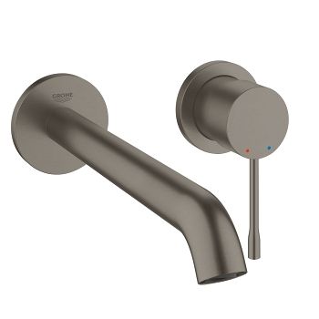 - GROHE-Essence bateria umywalkowa ścienna z długą wylewką 23cm brushed hard graphite 19967AL1 - 19967AL1 - Łazienki Szydłowski
