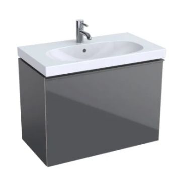- GEBERIT Acanto Szafka pod umywalkę 74 x 53,5 cm, korpus lakierowany matowy, lava 503009JK2 - 503.009.JK.2 - Łazienki Szydłowski