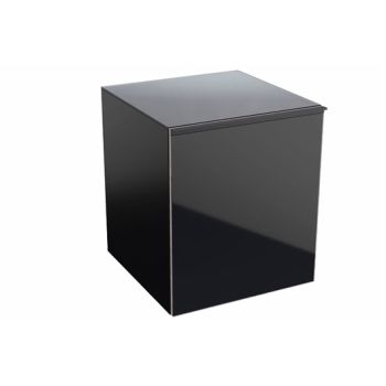 - GEBERIT Acanto Szafka boczna 52x45 cm, korpus lakierowany czarny mat 500618161 - 500.618.16.1 - Łazienki Szydłowski