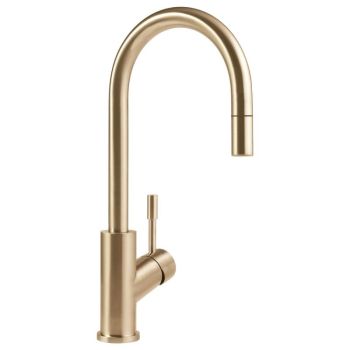 - VILLEROY & BOCH UMBRELLA Flex Bateria kuchenna z wyciąganą wylewka kolor złoty mat 92540003 - 92540003 - Łazienki Szydłowski
