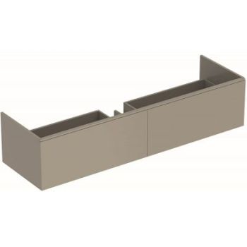 - GEBERIT Xeno2 Szafka pod umywalkę 160 cm, 2 szuflady, ciepły szary mat 500346001 - 500.346.00.1 - Łazienki Szydłowski