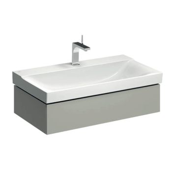 - GEBERIT Xeno2 Szafka pod umywalkę 90 cm, 1 szuflada, ciepły szary mat 500508001 - 500.508.00.1 - Łazienki Szydłowski