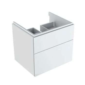 - GEBERIT Xeno2 Szafka pod umywalkę 58 x 46,2 cm, 2 szuflady, biały połysk 500506011 - 500.506.01.1 - Łazienki Szydłowski