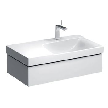 - GEBERIT Xeno2 Szafka pod umywalkę 90 cm prawa, 1 szuflada, biały połysk 500514011 - 500.514.01.1 - Łazienki Szydłowski