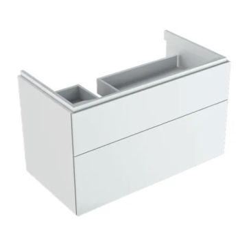 - GEBERIT Xeno2 Szafka pod umywalkę 88 x 53 cm lewa, 2 szuflady, biały połysk 500515011 - 500.515.01.1 - Łazienki Szydłowski