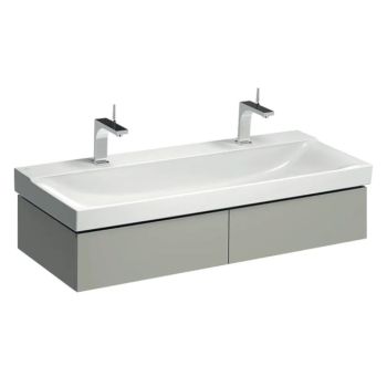 - GEBERIT Xeno2 Szafka pod umywalkę 120 x 46,2 cm, 2 szuflady, ciepły szary mat 500517001 - 500.517.00.1 - Łazienki Szydłowski