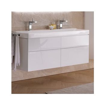 - GEBERIT Xeno2 Szafka pod umywalkę 120 cm, 4 szuflady, biały połysk 500518011 - 500.518.01.1 - Łazienki Szydłowski
