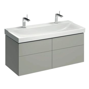 - GEBERIT Xeno2 Szafka pod umywalkę 120 cm, 4 szuflady, ciepły szary mat 500518001 - 500.518.00.1 - Łazienki Szydłowski