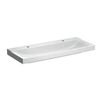 - GEBERIT Xeno2 Umywalka 120 x 48 cm, z dwoma otworami biały z powłoką keratect 500550011 - 500.550.01.1 - Łazienki Szydłowski