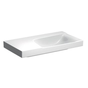 - GEBERIT Xeno2 Umywalka 90 x 48 cm, lewa, bez otworu, biały z powłoka keratect 500536011 - 500.536.01.1 - Łazienki Szydłowski