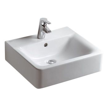 - IDEAL STANDARD Connect Cube Umywalka 50x46 cm biała E713801 - E713801 - Łazienki Szydłowski