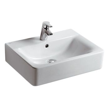 - IDEAL STANDARD Connect Cube Umywalka 55x46 cm biała E713901 - E713901 - Łazienki Szydłowski