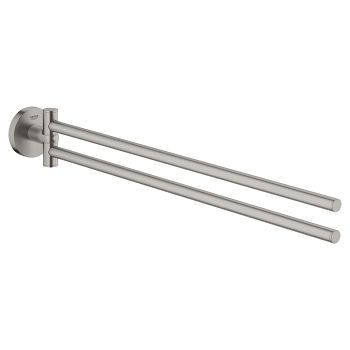- GROHE-Essentials Wieszak na ręcznik dwuramienny kolor stal nierdzewna 40371DC1 - 40371DC1 - Łazienki Szydłowski