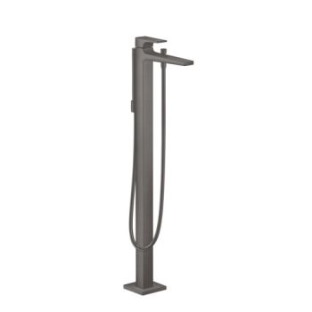 - HANSGROHE Metropol bateria wannowa czarny chrom szczotkowany 32532340 - 32532340 - Łazienki Szydłowski