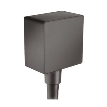 - HANSGROHE FixFit Przyłącze węża czarny chrom szczotkowany 26455340 - 26455340 - Łazienki Szydłowski