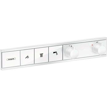 - HANSGROHE RainSelect bateria termostatyczna do 3 odbiorników biały mat 15381700 - 15381700 - Łazienki Szydłowski