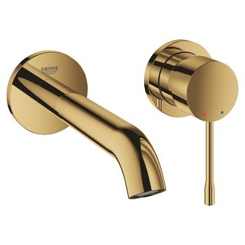  - GROHE-Essence bateria umywalkowa ścienna zasięg wylewki 18,3 cm cool sunrise 19408GL1 - 19408GL1 - Łazienki Szydłowski