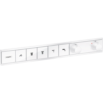 - HANSGROHE RainSelect Bateria termostatyczna do ukrytej instalacji do 5 odbiorników biały mat 15384700 - 15384700 - Łazienki Szydłowski