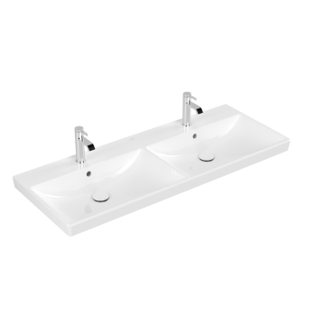 - VILLEROY&BOCH Avento Umywalka meblowa podwójna 120 x 47 cm biała 4A23CKR1 - 4A23CKR1 - Łazienki Szydłowski