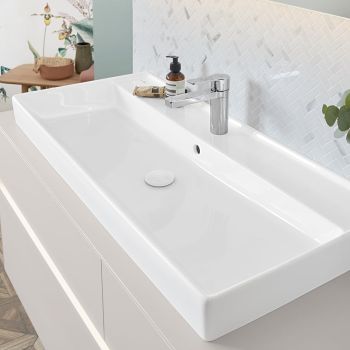  - VILLEROY&BOCH Collaro Umywalka meblowa szlifowana 100 x 47 cm biała z powłoką CeramicPlus 4A331GR1 - 4A331GR1 - Łazienki Szydłowski