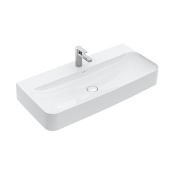  - VILLEROY&BOCH Finion Umywalka 100 x 47 cm biała z powłoką CeramicPlus 4168A2R1 - 4168A2R1 - Łazienki Szydłowski
