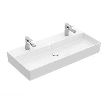 - VILLEROY&BOCH Memento 2.0 Umywalka 100 x 47 cm, biała z powłoką CeramicPlus 4A22A1R1 - 4A22A1R1 - Łazienki Szydłowski