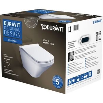 - DURAVIT DuraStyle Zestaw WC z miską wiszącą 37x54 cm biały połysk 45520900A1 - 45520900A1 - Łazienki Szydłowski