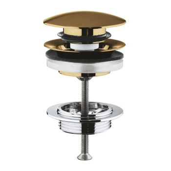 - GROHE-Zawór umywalkowy odpływowy zamykany kolor brushed cool sunrise 65807GN0 - 65807GN0 - Łazienki Szydłowski