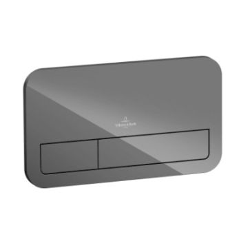  - VILLEROY&BOCH ViConnect przycisk spłukujący szkło glossy grey 922400RA - 922400RA - Łazienki Szydłowski