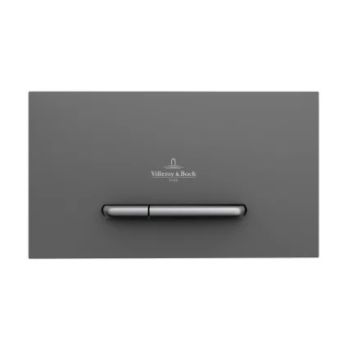  - VILLEROY&BOCH ViConnect przycisk spłukujący do wc, antracyt mat/przycisk chrom mat 922169D8 - 922169D8 - Łazienki Szydłowski
