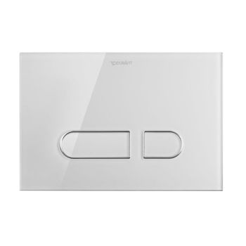 - DURAVIT DuraSystem A1 Przycisk uruchamiający, do WC, szkło białe WD5002012000 - WD5002012000 - Łazienki Szydłowski