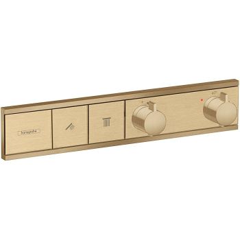 - HANSGROHE RainSelect bateria termostatyczna do ukrytej instalacji do 2 odbiorników brąz szczotkowany 15380140 - 15380140 - Łazienki Szydłowski