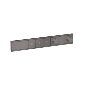 - HANSGROHE RainSelect bateria termostatyczna do ukrytej instalacji do 4 odbiorników czarny chrom szczotkowany 15382340 - 15382340 - Łazienki Szydłowski