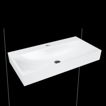 - KALDEWEI Silenio Umywalka emaliowana ścienna bez przelewu 90 x 46 cm, biała 904406303001 - 904406303001 - Łazienki Szydłowski