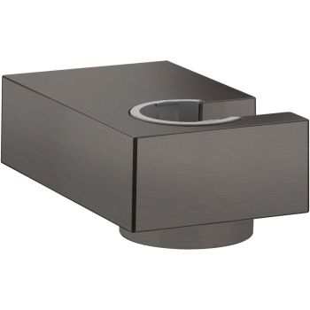 - HANSGROHE Rainfinity Porter E Uchwyt prysznicowy, czarny chrom szczotkowany 28387340 - 28387340 - Łazienki Szydłowski