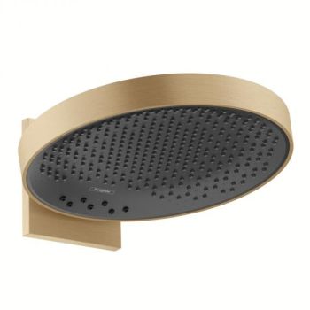 - HANSGROHE Rainfinity deszczownica 360 mm 3jet z przyłączem ściennym brąz szczotkowany 26234140 - 26234140 - Łazienki Szydłowski