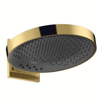 - HANSGROHE Rainfinity deszczownica 360 mm 3jet z przyłączem ściennym złoty optyczny polerowany 26234990 - 26234990 - Łazienki Szydłowski